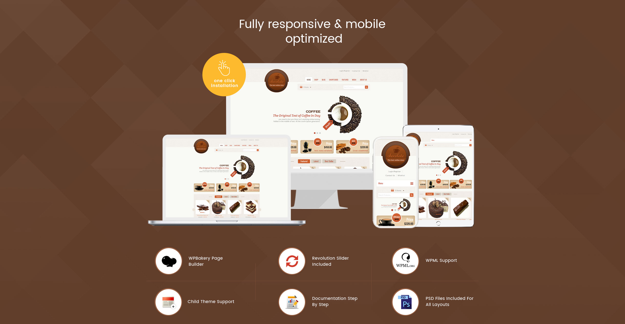 тема woocommerce cake and coffee