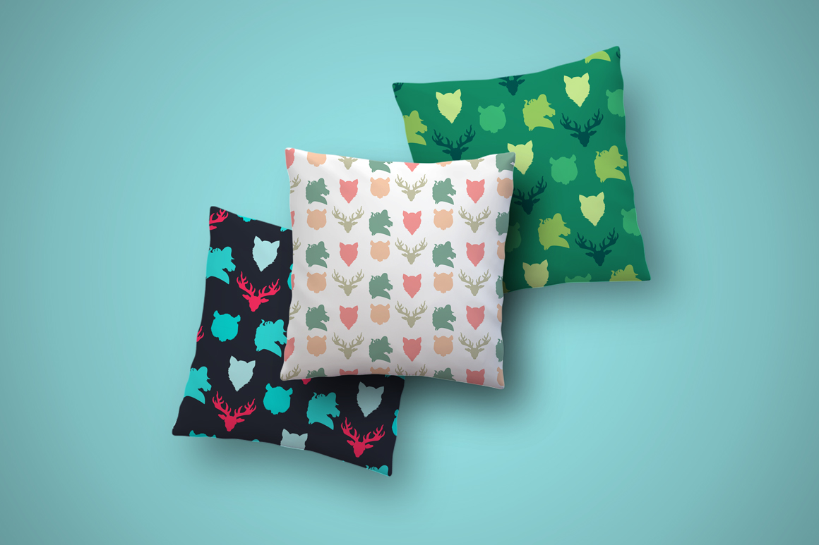 Download Pattern "Wildlife Animals Seamless Pattern" / Wildlife Animals Seamless Pattern - Pattern на тему графика vintage,hipster,design,retro,nature,vector,texture,fabric,art,color,ornament,western,child,decoration,forest,background,graphic,cloth,print,icon,silhouette,character,element,draw,kid,animal,m