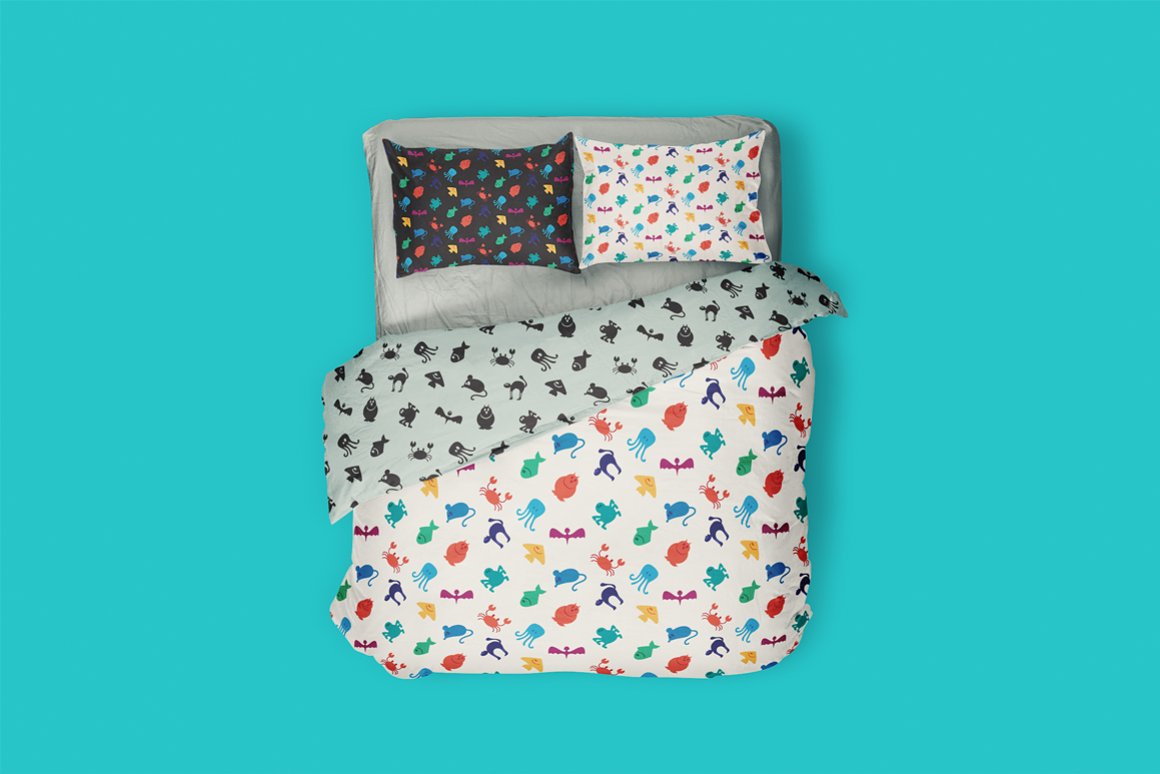 Download Pattern "Cute Animals Pattern" / Cute Animals Pattern - Pattern на тему графика vintage,hipster,illustration,design,sign,retro,nature,vector,texture,fabric,art,color,collection,nautical,flyer,ornament,western,child,decoration,forest,background,graphic,cloth,sea,print,spi