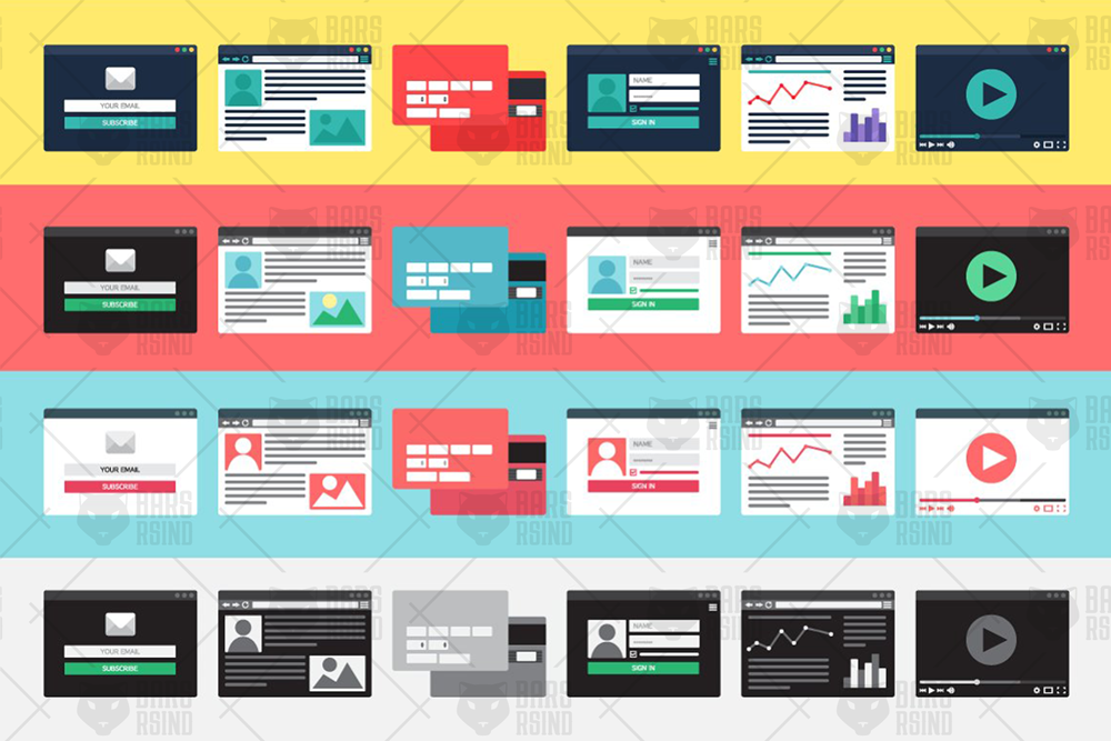 Download Vector "Web Site UI Forms - Vector Image" / Web Site UI Forms - Vector Image - Vector на тему графика card,illustration,design,template,sign,web,elements,arrow,vector,simple,round,news,website,abstract,mockup,flat,mobile,app,business,bar,shop,technology,form,software,video,startup,social,sear