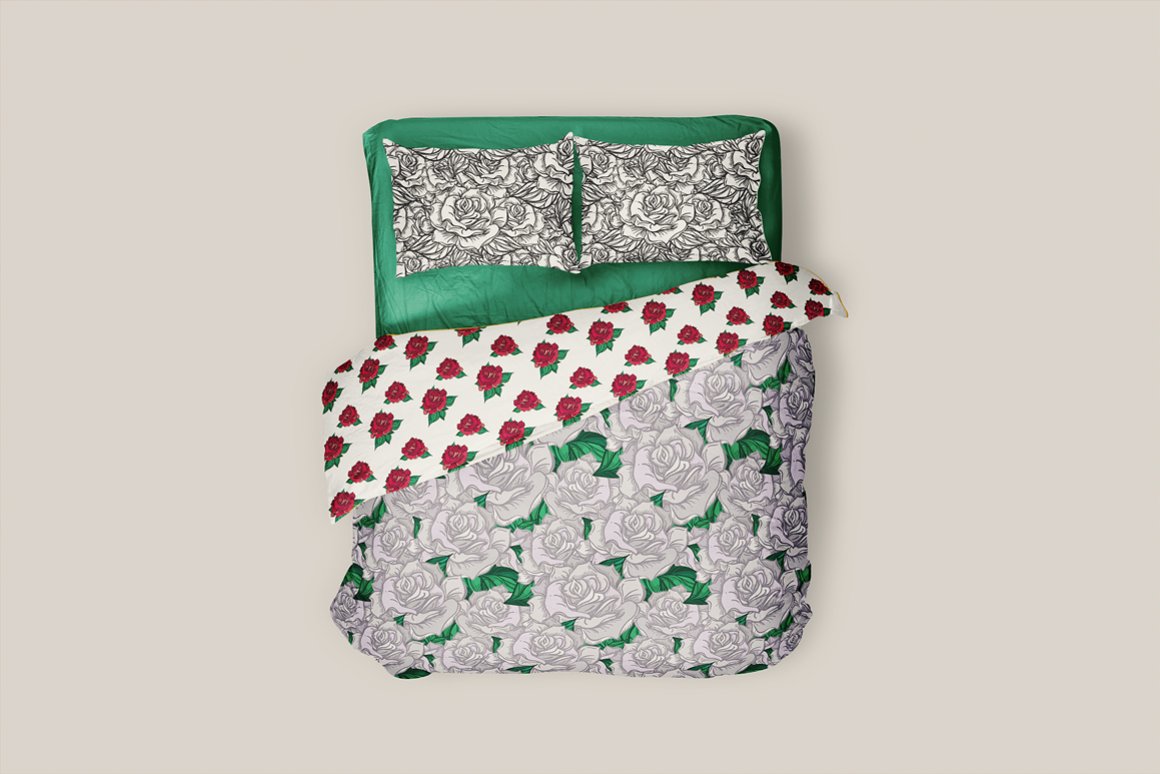 Download Pattern "Romantic Roses Pattern" / Romantic Roses Pattern - Pattern на тему графика wedding,invitation,invite,card,vintage,label,poster,template,retro,greeting,romantic,chic,nature,postcard,vector,floral,luxury,love,fabric,grand,tattoo,brochure,holiday,ornament,decoration,fl