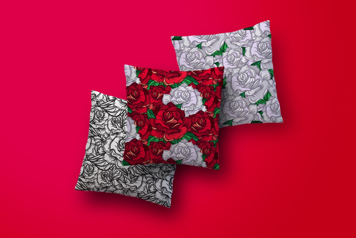 Download Pattern "Romantic Roses Pattern" / Romantic Roses Pattern - Pattern на тему графика wedding,invitation,invite,card,vintage,label,poster,template,retro,greeting,romantic,chic,nature,postcard,vector,floral,luxury,love,fabric,grand,tattoo,brochure,holiday,ornament,decoration,fl