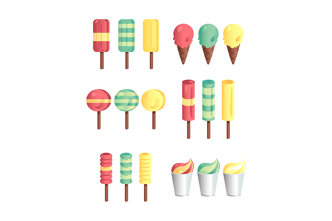 Download Фирменный стиль "Package of Tasty Ice-cream - Corporate Identity Template" / Package of Tasty Ice-cream - Corporate Identity Template - Фирменный стиль на тему графика illustration,sweet,food,cream,print,ice,smile,pattern,seamless,candy,emotion,tasty,sugar,lollipop,ice cream,cone,honey,plum,sweetness,goodies