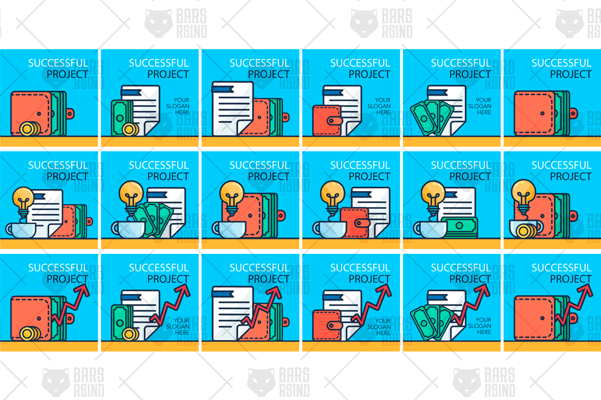 Download Фирменный стиль "Successful Startup - Corporate Identity Template" / Successful Startup - Corporate Identity Template - Фирменный стиль на тему графика sign,commercial,vector,creative,business,agency,studio,startup,finance,chart,work,money,project,icon,graph,banner,set,success,symbol,document,store,commerce,payment,market,buy,credit,innovati