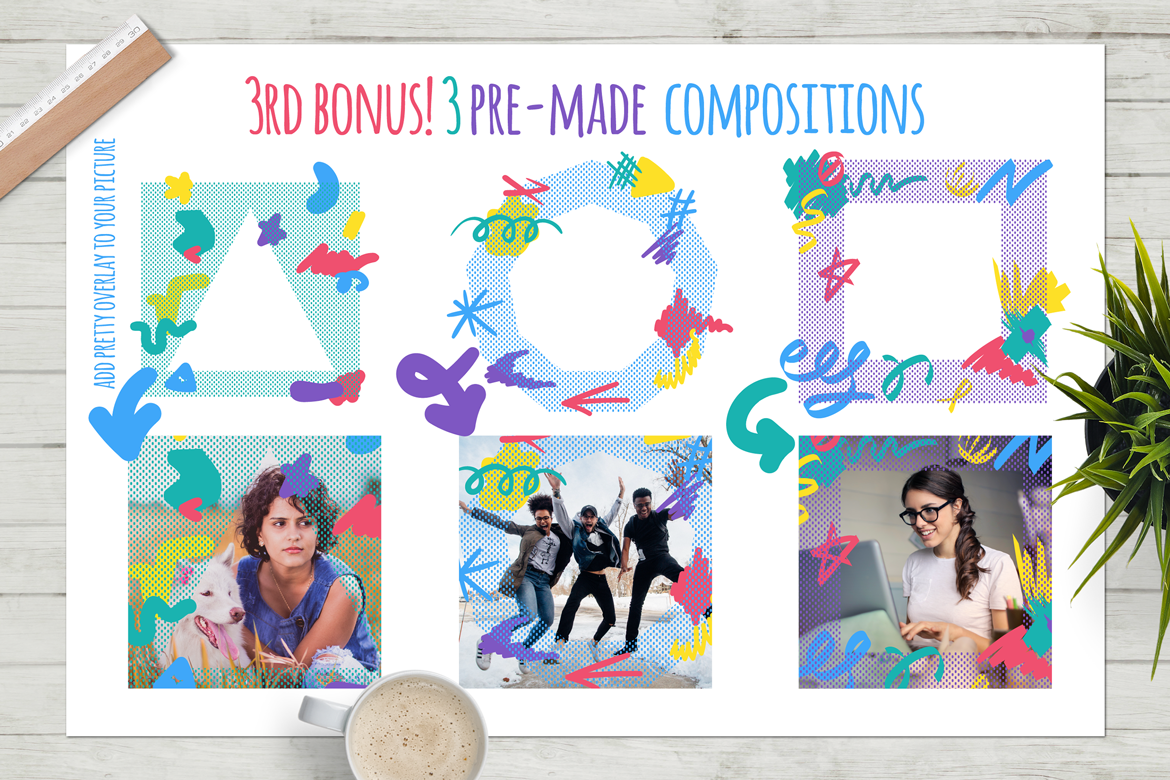 Download Фирменный стиль "Funny Collage Kit - Corporate Identity Template" / Funny Collage Kit - Corporate Identity Template - Фирменный стиль на тему графика handmade,paint,fun,branding,modern,painted,hand-drawn,illustration,bundle,poster,design,template,sign,sweet,svg,blog,doodles,decorative,fancy,pretty,ink,overlay,trendy,vector,artistic,designe