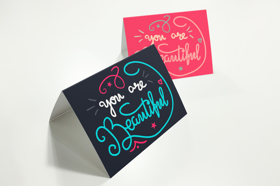 Download Фирменный стиль "You Are Beautiful - Corporate Identity Template" / You Are Beautiful - Corporate Identity Template - Фирменный стиль на тему графика wedding,brush,calligraphy,invitation,card,typography,vintage,logo,illustration,poster,design,sign,retro,quote,greeting,fashion,beautiful,pretty,typographic,vector,beauty,cosmetic,love,brand,l