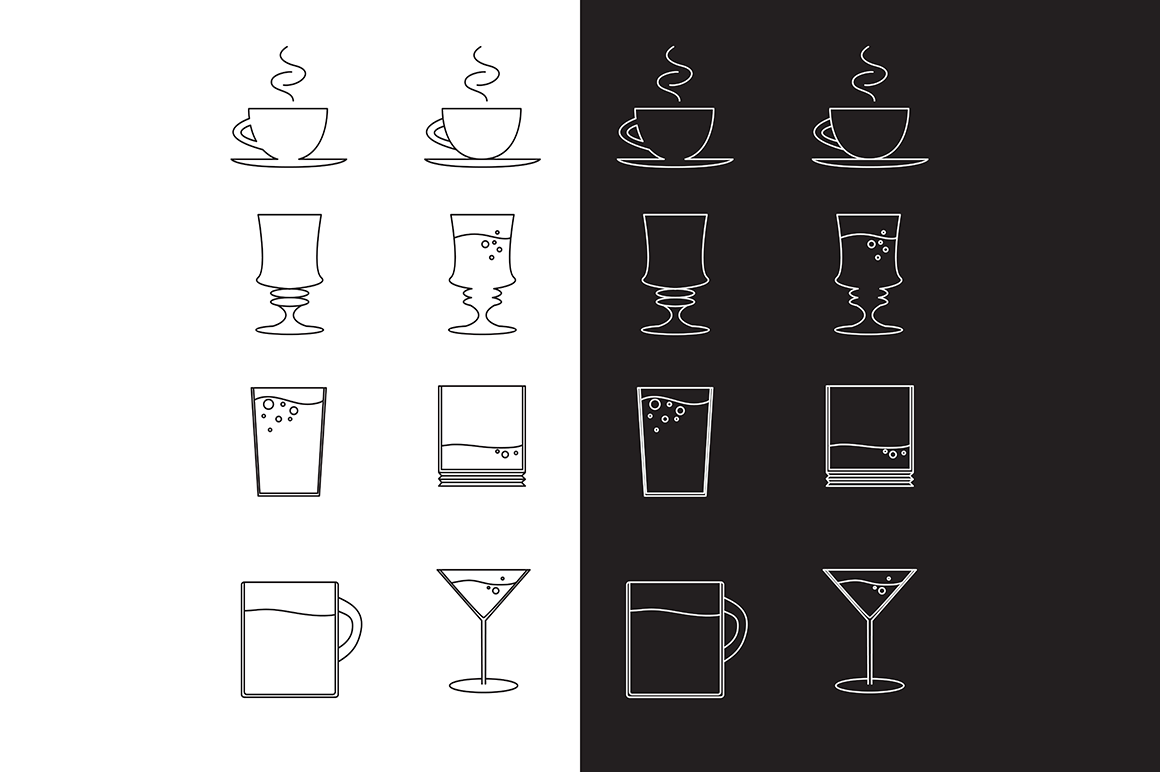 Download Фирменный стиль "Enjoy drink! - Corporate Identity Template" / Enjoy drink! - Corporate Identity Template - Фирменный стиль на тему графика beer,whiskey,coffee,party,bar,cafe,drink,menu,wine,alcohol,water,glass,beverage,juice,tea,goblet,cocktail,martini,mulled,pina