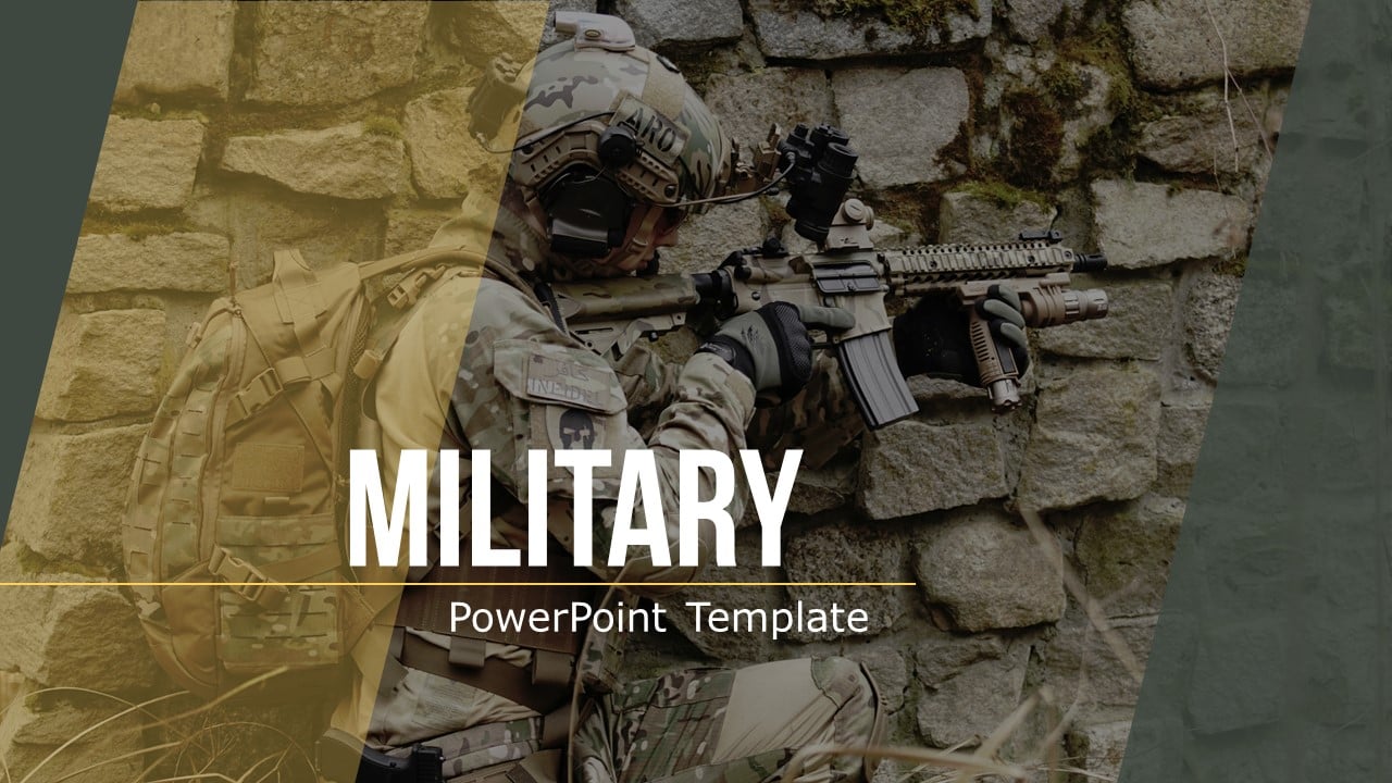 Best Military 2020 PowerPoint template for 25