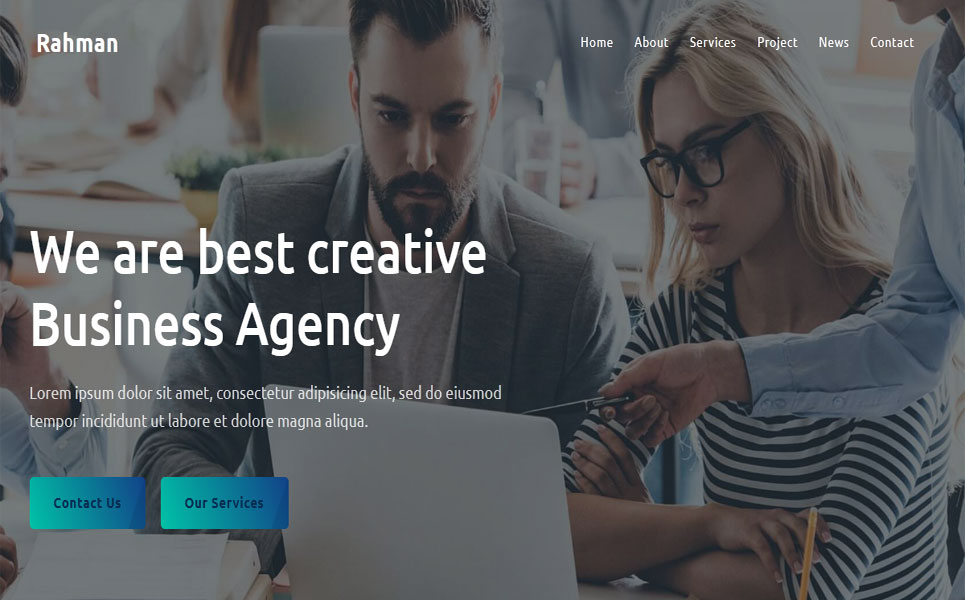 Rahman - Agency Landing Page Template