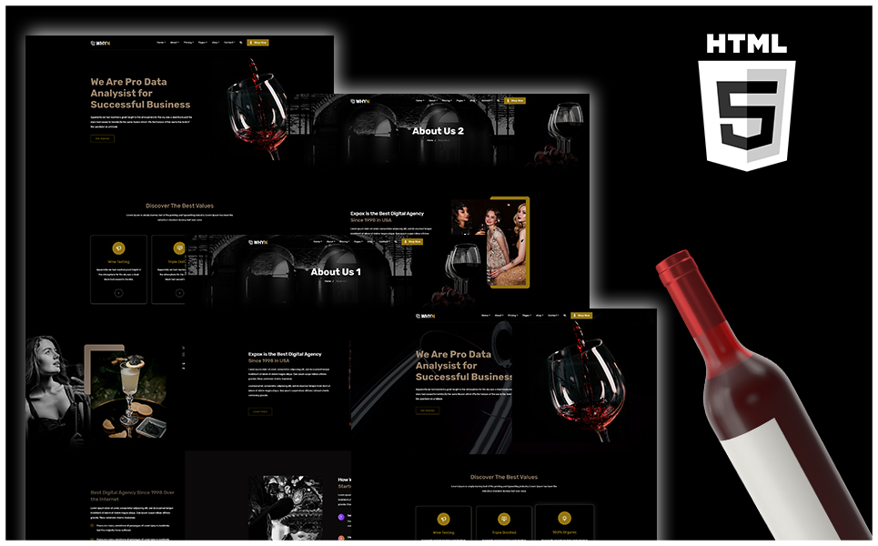 Winery Shpo HTML Website Template