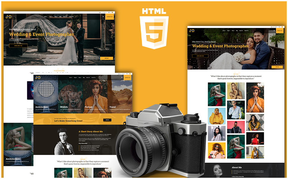 фотография html шаблон сайта