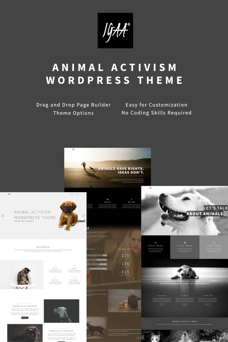  Igaa - Animal Activism WordPress Theme