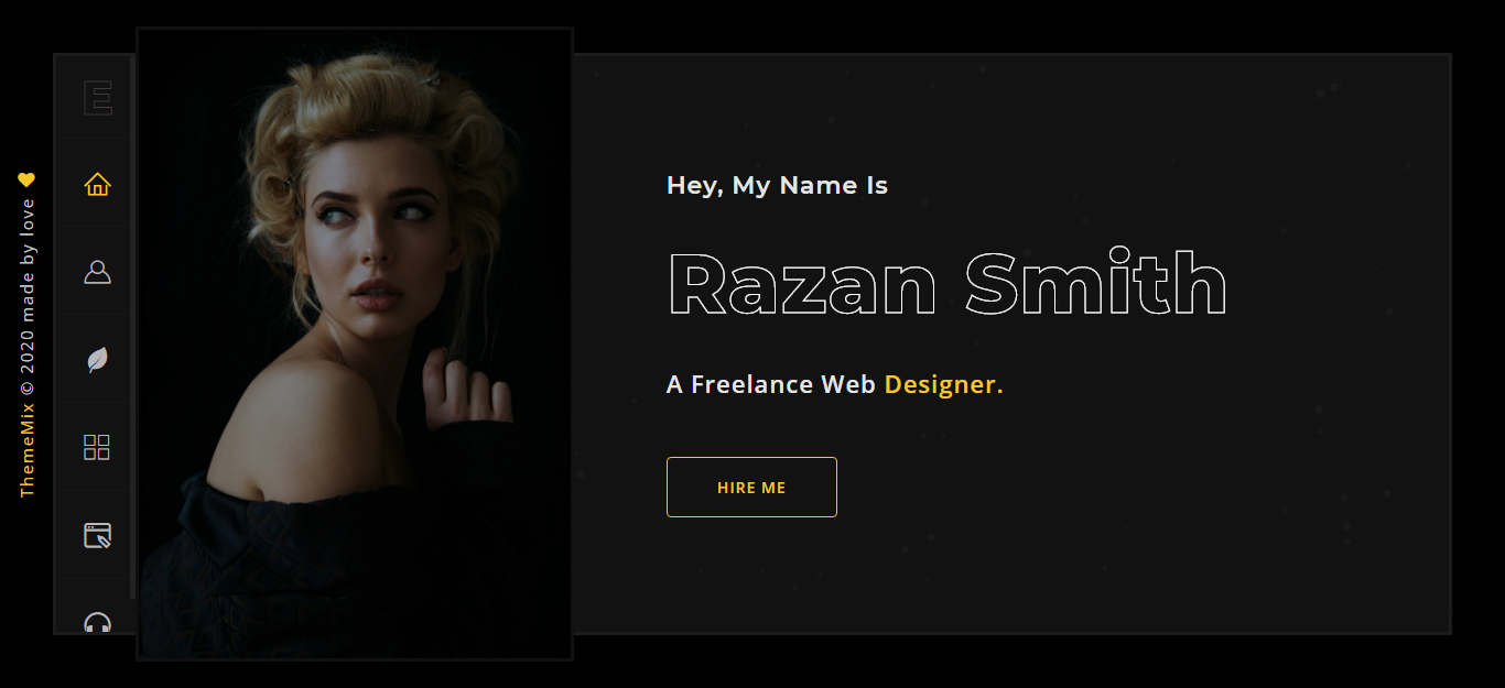 Emir - Creative Portfolio Landing Page Template