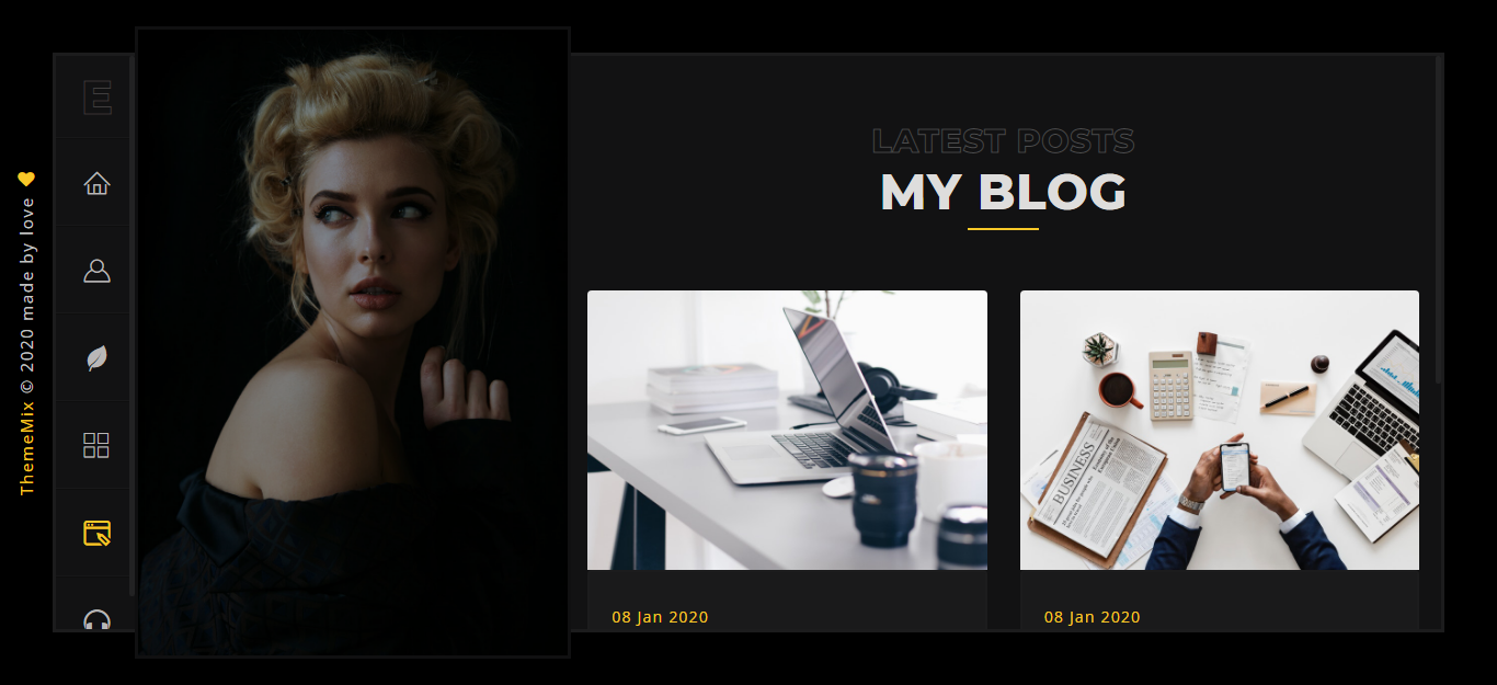 Emir - Creative Portfolio Landing Page Template