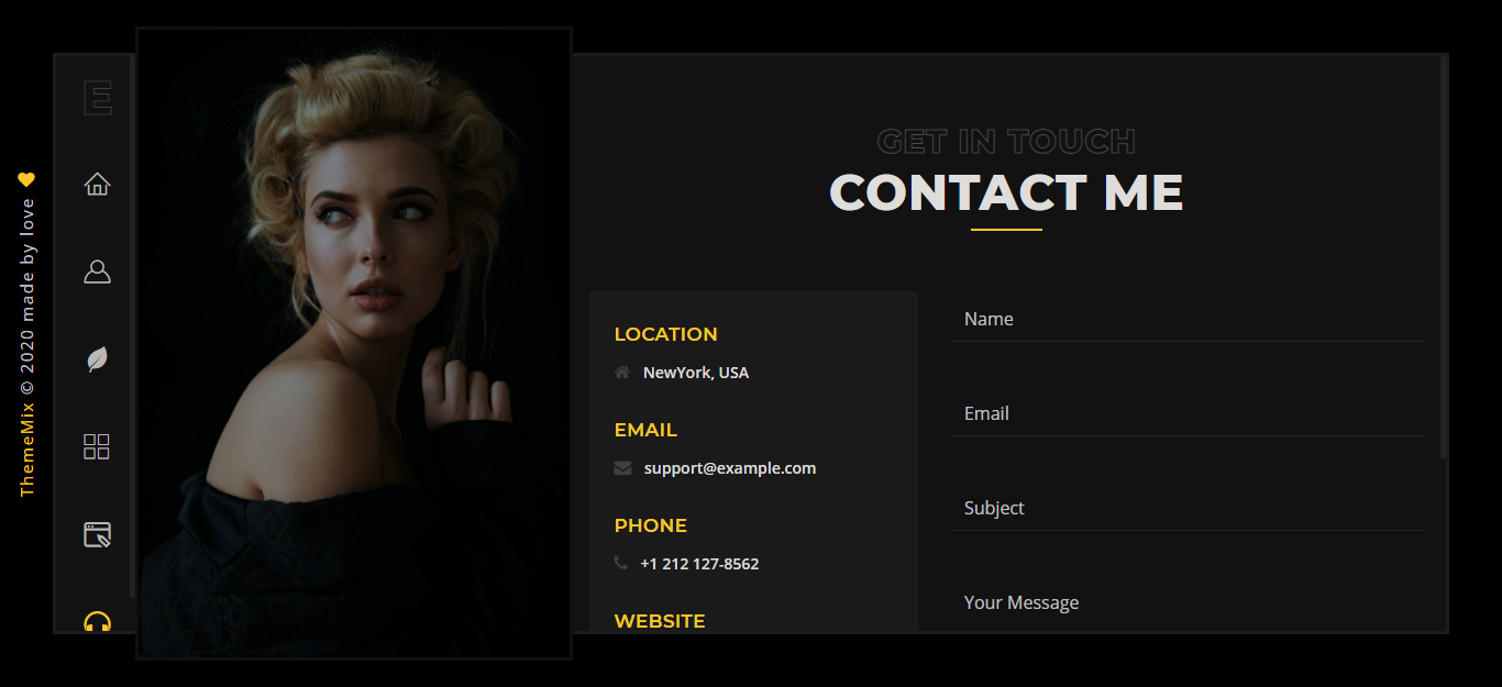 Emir - Creative Portfolio Landing Page Template