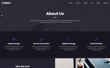 Cobus - Creative Digital Agency 响应式 网页模板 小的屏幕截图 "Cobus - Creative Digital Agency" 响应式网页模板