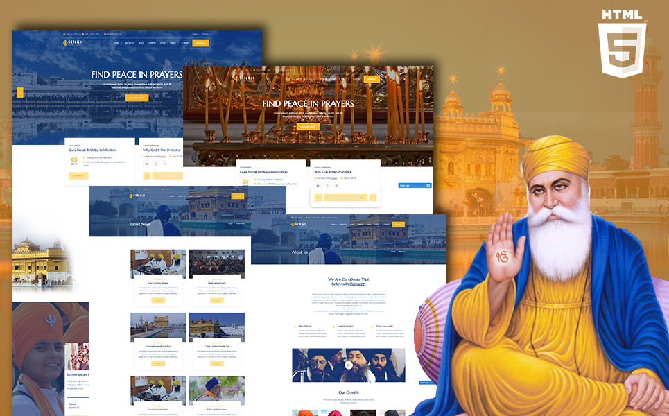 Sikh HTML Website Template