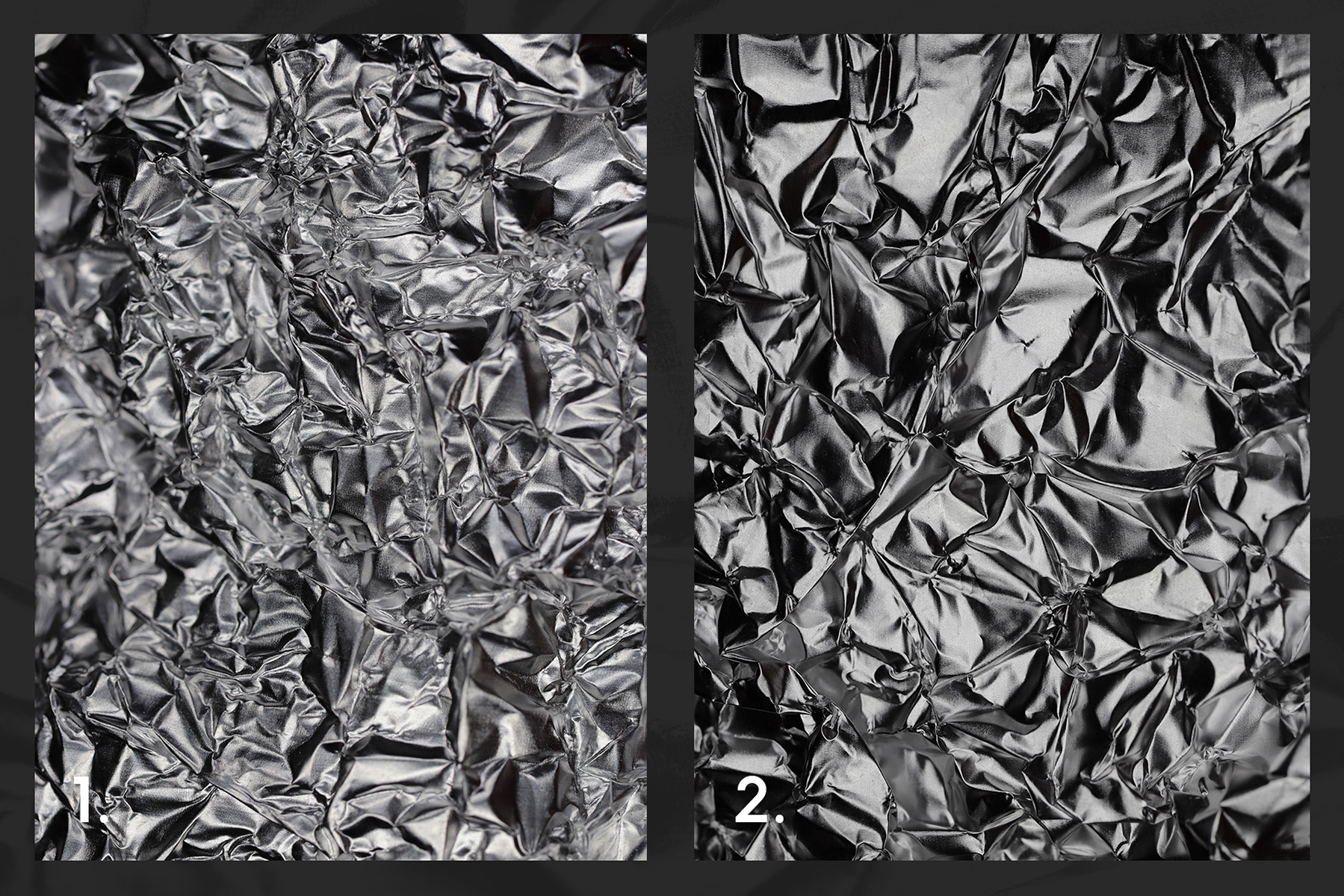 Download Background "10 Black &amp; White Metallic Textures Background" / 10 Black &amp; White Metallic Textures Background - Background на тему графика metallic foil texture,metallic foil pattern,metallic foil background,metallic foil backdrop,metallic foil surface,grunge,crumpled,foil,monochrome,texture,material,abstract,background,pattern,