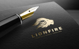 Lion Fire Logo Theme Small Screenshot Lion Fire Logo Template