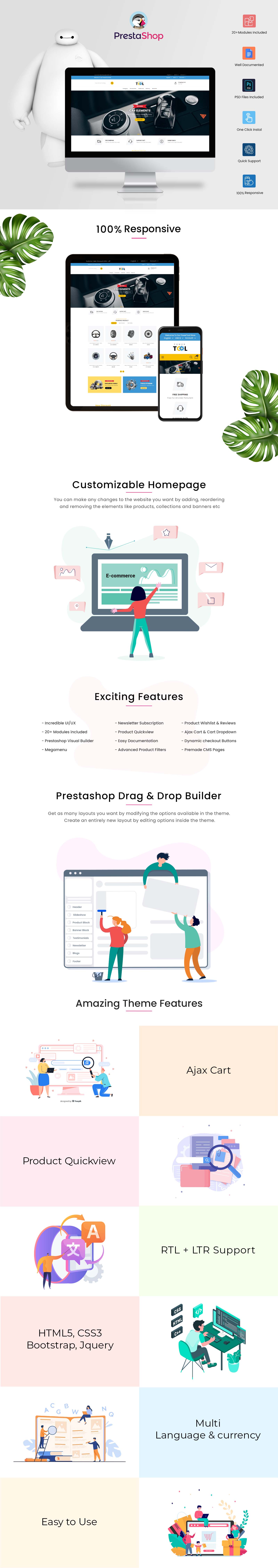 Power Tools and Accessories Store PrestaShop Theme