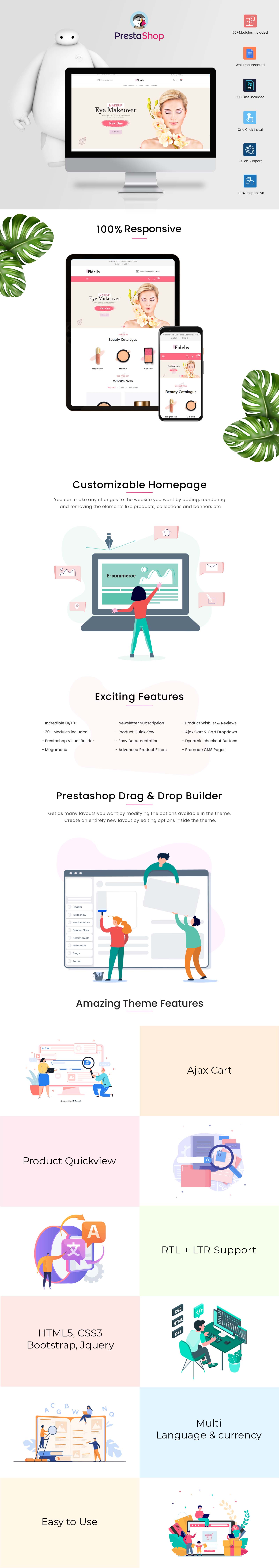 Fidelis Cosmetic PrestaShop Theme