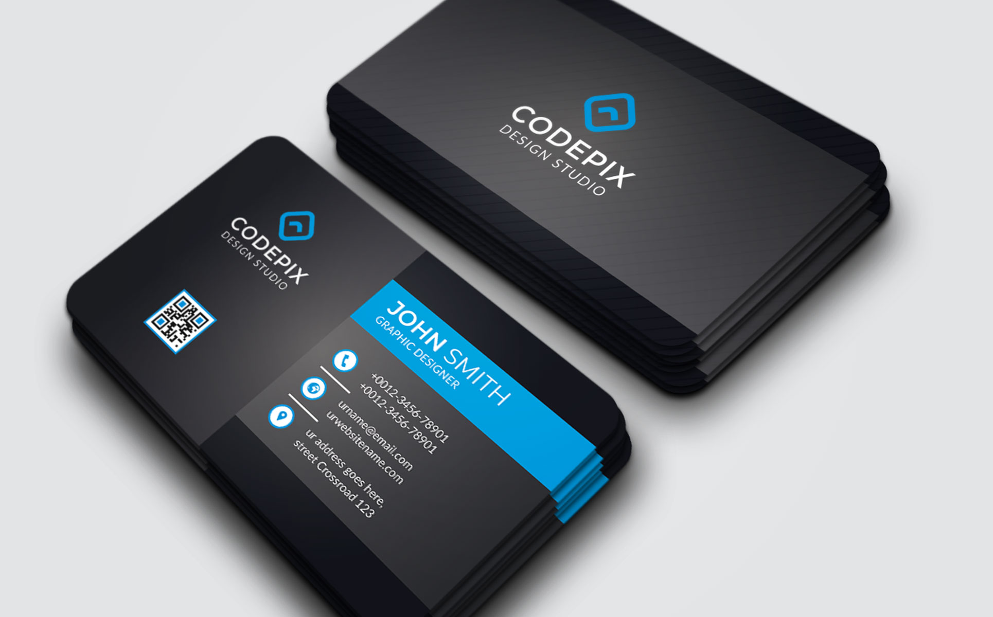 Download Фирменный стиль "Codepix -  Business Card - Corporate Identity Template" / Codepix -  Business Card - Corporate Identity Template - Фирменный стиль на тему графика abstract,art,artistic,blue,building,computer,corporate,graph,graphic,green,id,id kit,internet,logo,modern,multimedia,official,photo,play,print