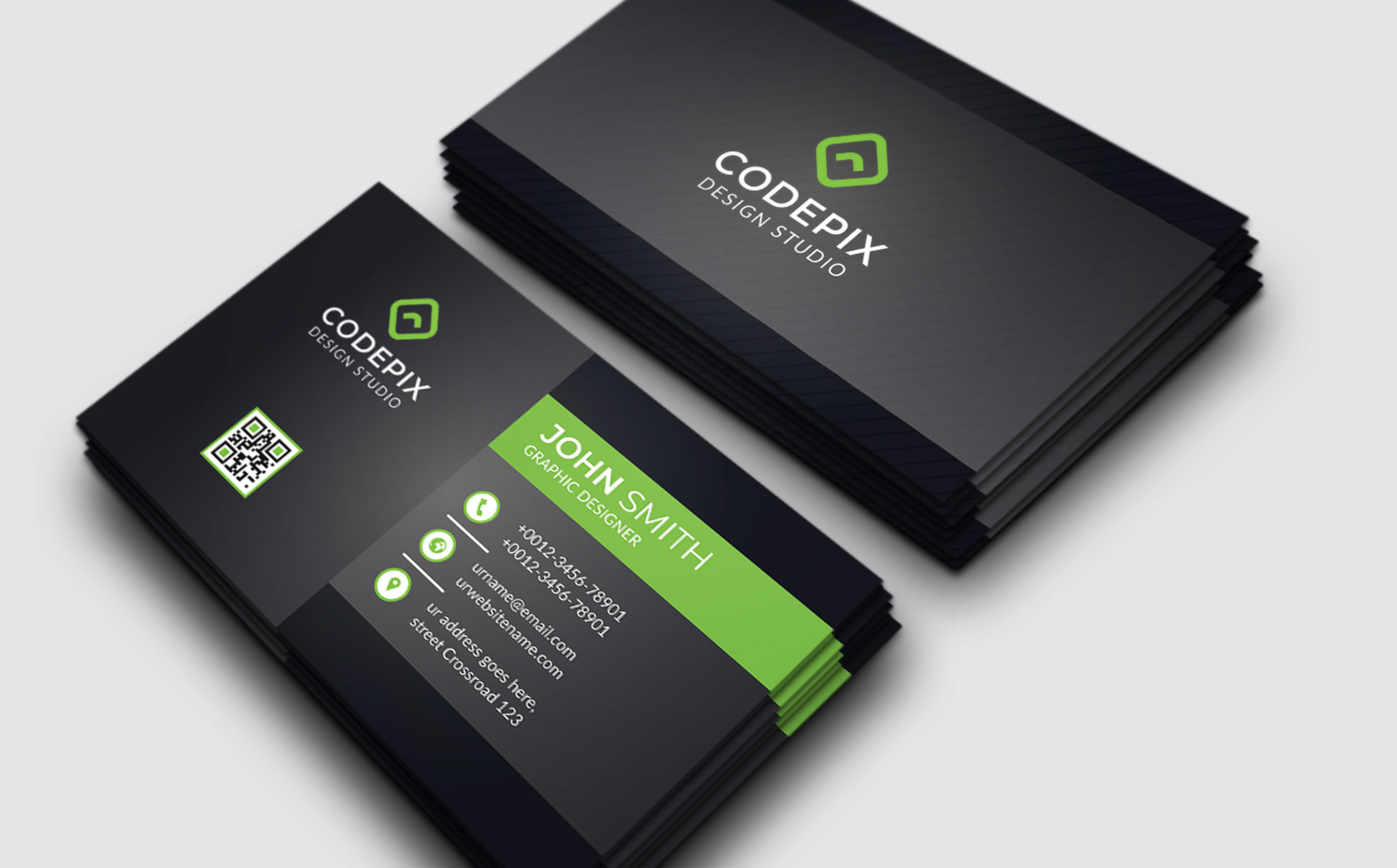 Download Фирменный стиль "Codepix -  Business Card - Corporate Identity Template" / Codepix -  Business Card - Corporate Identity Template - Фирменный стиль на тему графика abstract,art,artistic,blue,building,computer,corporate,graph,graphic,green,id,id kit,internet,logo,modern,multimedia,official,photo,play,print