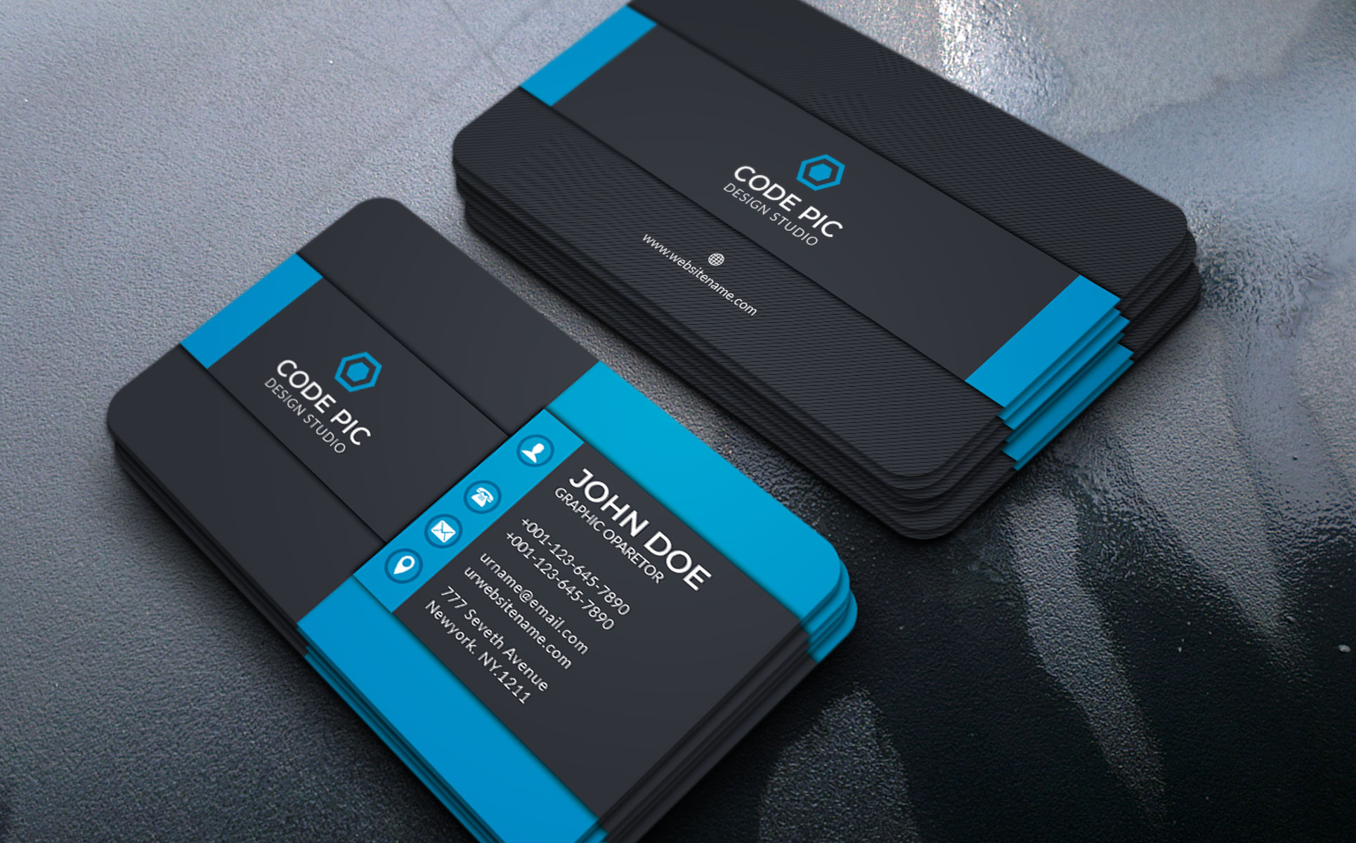 Download Фирменный стиль "Business Card V. 5" / Business Card V. 5 - Фирменный стиль на тему графика business card,corporate,corporate card,liflet,computer,internet,stationery,id kit,blue,official,symple,green,logo,professional,modern,art,standard,creative,graphics,colorful