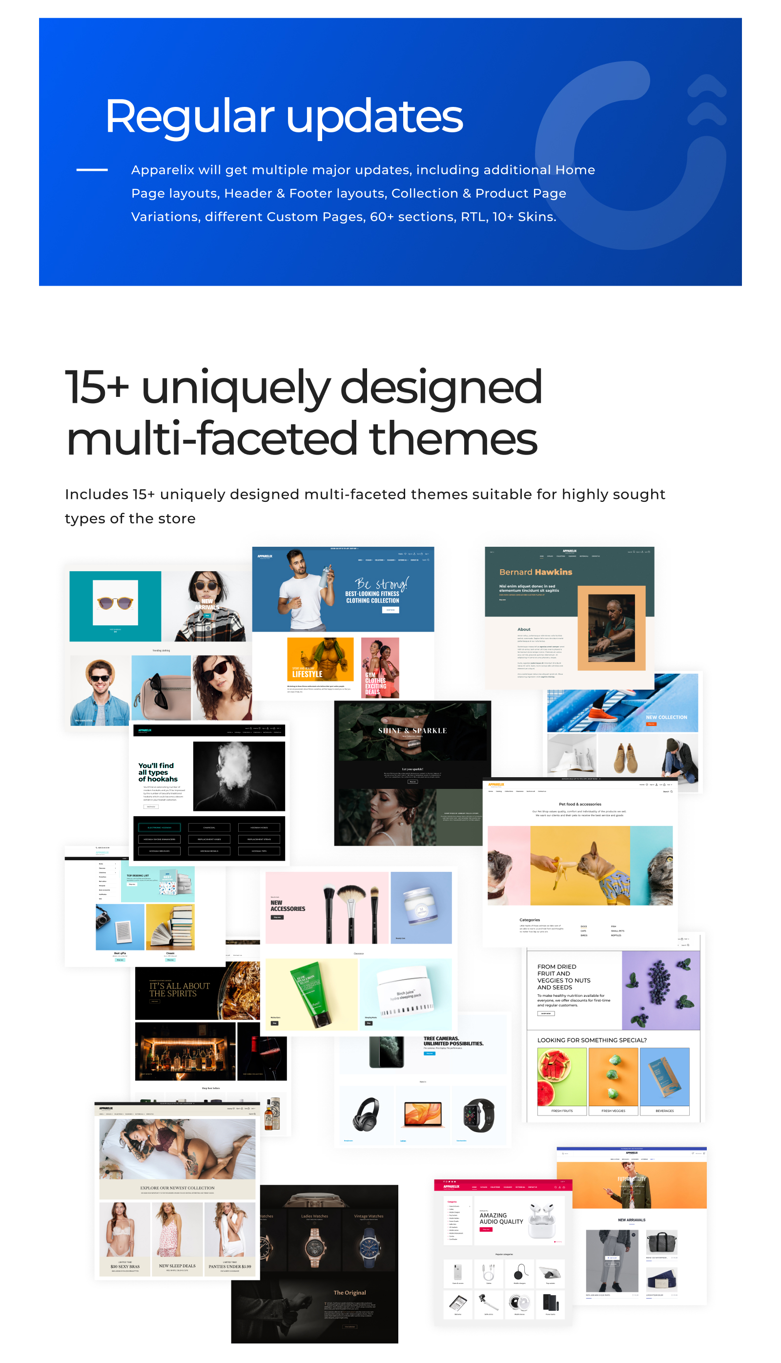 чистая многоцелевая тема shopify