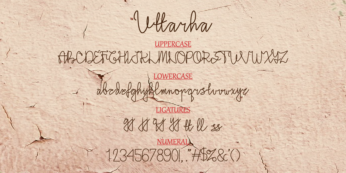 Download Шрифт "Uttarha Handwriting - Font" / Uttarha Handwriting - Font - Шрифт на тему графика authentic,branding,business,design,graphic,font,handmade,handwriting,invitation,modern,photography,script,typography,wedding